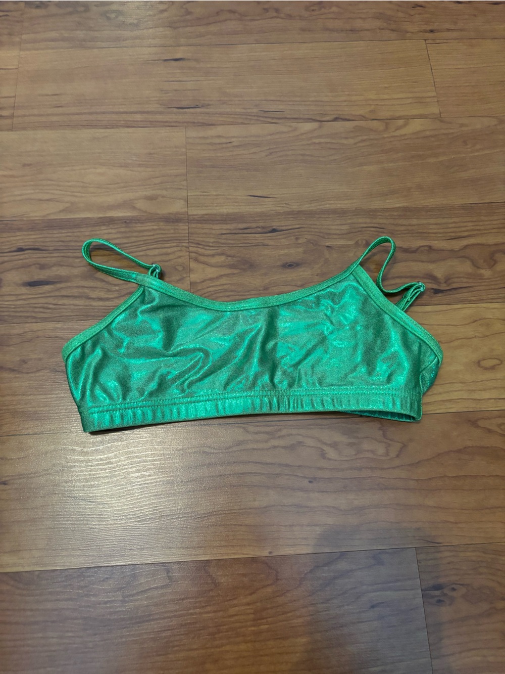Capezio Shimmer Green Dance Bra